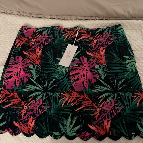 Lady Hagen Tropic Scalloped Skort Hi Def/Dark Navy Size 18 - Picture 1 of 2